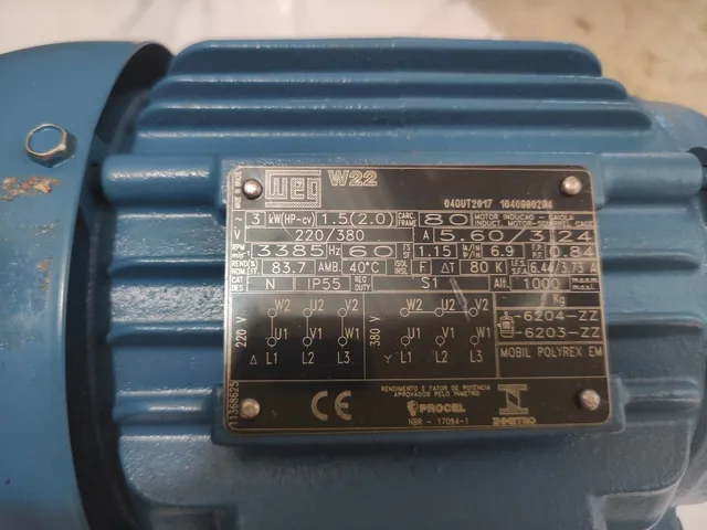 Motor 2cv w22 novo premium 220v / 380v