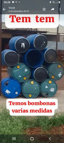 Bombonas 175 litros / tambor de pvc 200 litros
