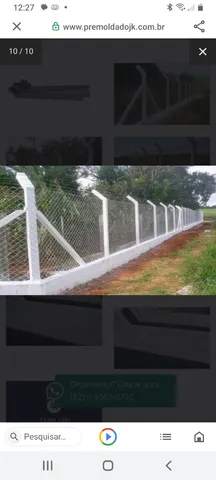 Postes de concreto para alambrado temos curvado ou reto
