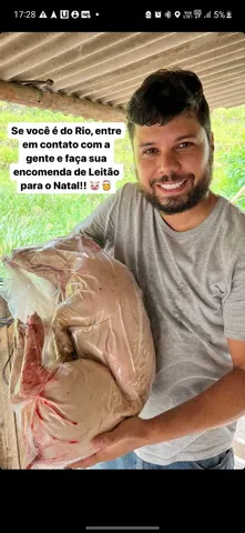 Leitoes limpos prontos pra assar
