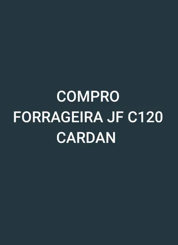 Forrageira JF C120 cardan