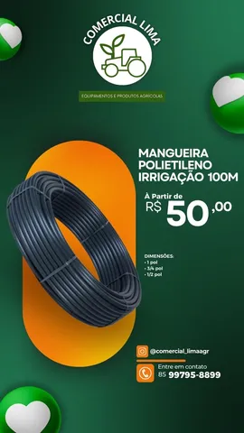 Mangueira de irrigação 