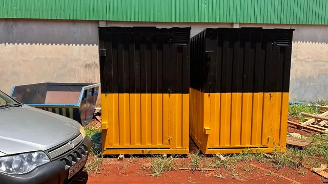 Caçambas para poly caçamba estacionária, Container Almoxarifado e escritorio