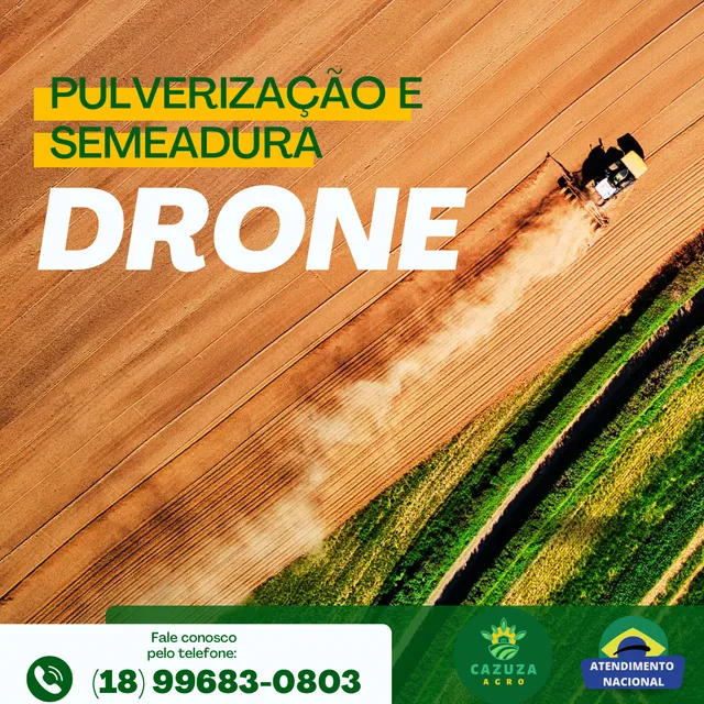 PULVERIZAÇÃO E SEMEADURA COM DRONE