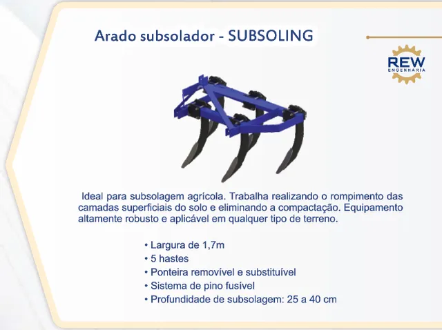 Arado Subsolador - (Subsoling)