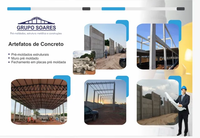 Estruturas Metálicas / Pré Moldados / Caixas Taças