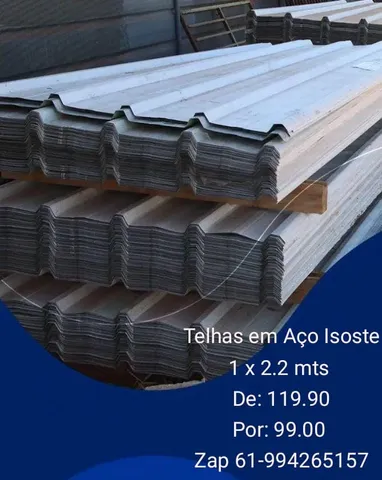 Telhas de zinco