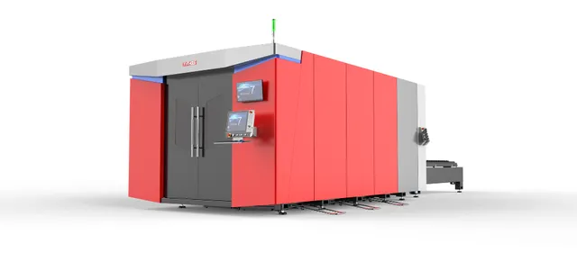 Máquina Industrial Laser Fibra Óptica Potência 12.000w para corte Metal