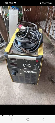 Maquina de solda vonder mm 250 trifásico 