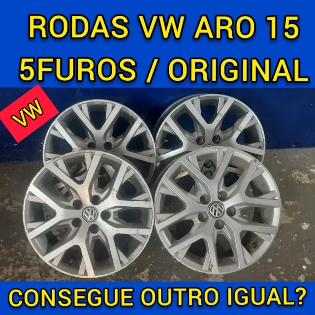 Rodas aro 15 5 furos toda linha Vw (fox,gol,up,saveiro,crossfox, spacefox)