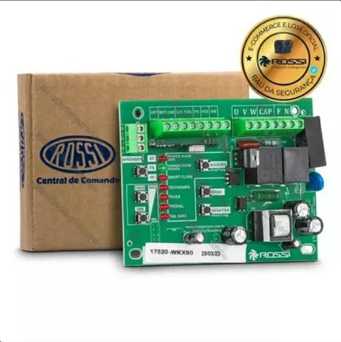 Placa Central Rossi Para Motor Portão Automático (Instalada)