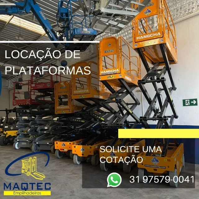 Locação de plataforma elevatória 08,10 m 