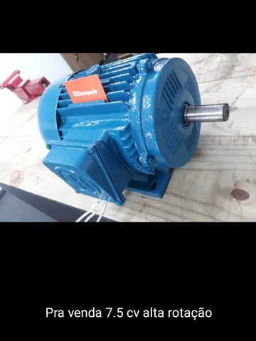 Vendo motor trifásico kolbach 7.5 cv Alta rotação 