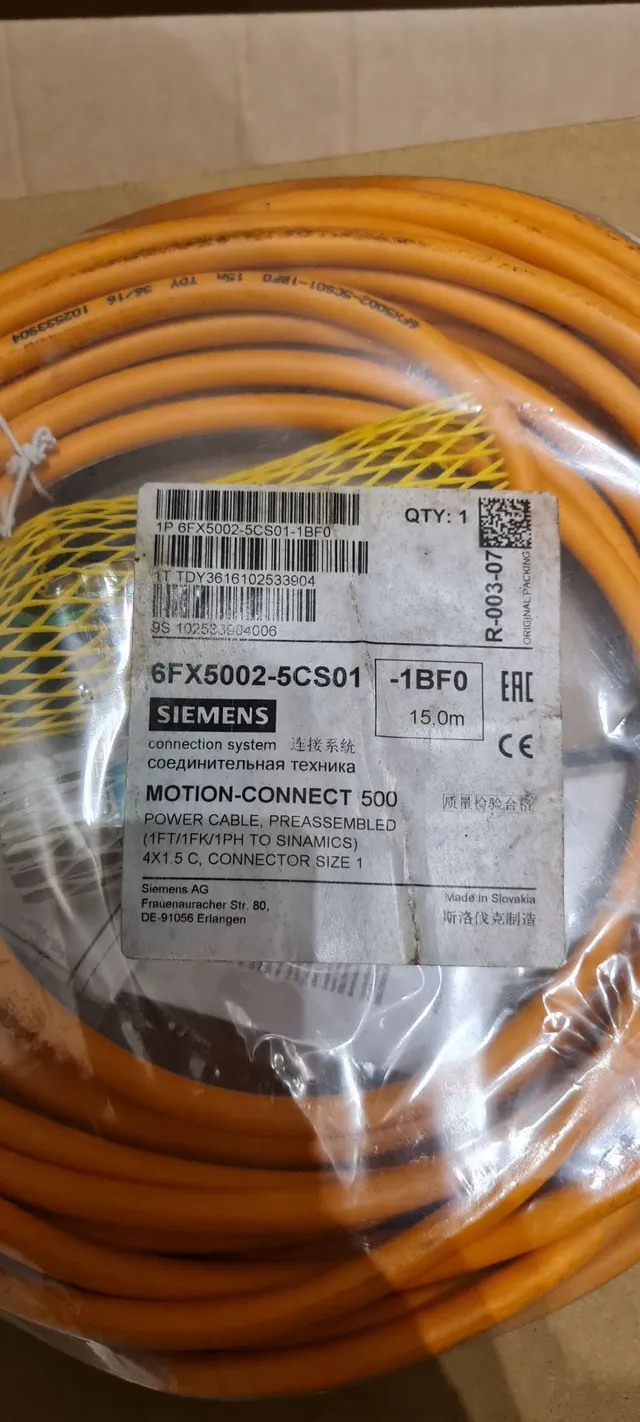 Cabos Potencia e Feedback Siemens 15 e 8 metros