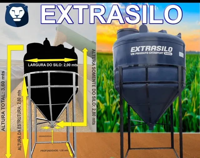 Silo de ração, grãos, granel e outros