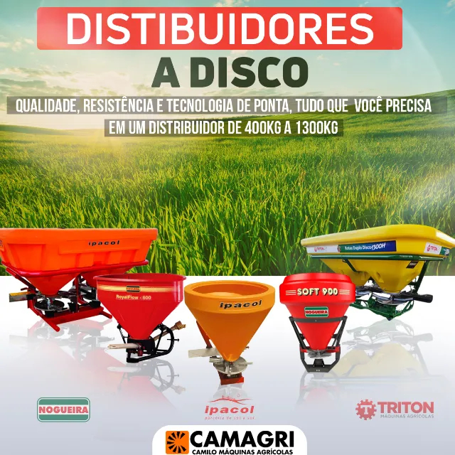 Distribuidores a Disco Simples e Duplo