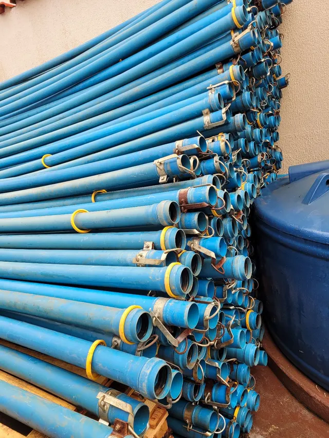IRRIGAÇÃO COMPLETA CANOS ASPERSORES E BOMBA