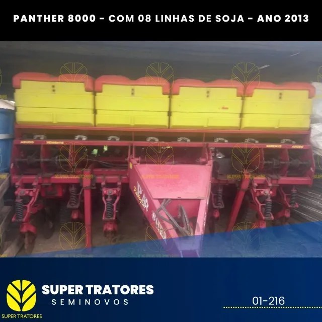08 linhas de Soja, Vence Tudo Panther 8000 ano 2013.