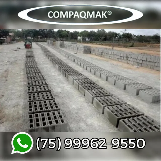 Máquina de bloco poedeira Compaq Mak JF6000 Turbo.