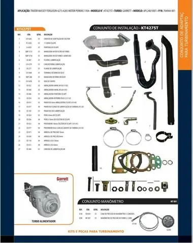 Kit Turbina MF 4275 2013
