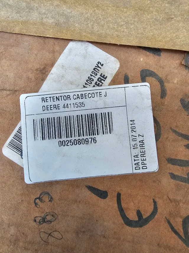 Escavadeira John deere hitachi retentor cabeçote novo original 4411535