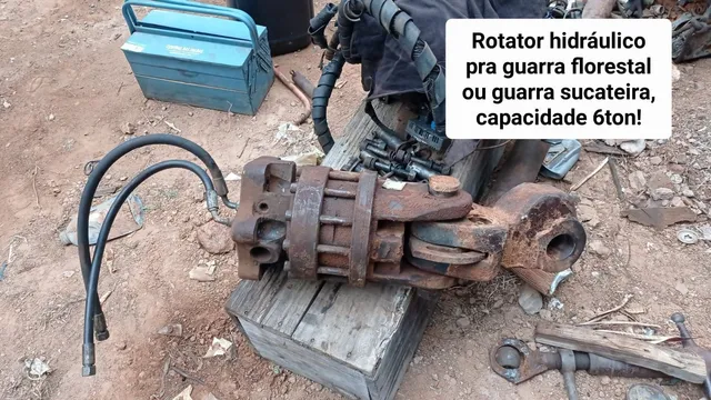 Rotator hidráulico garra sucateira 