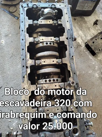 Bloco motor escavadeira 320