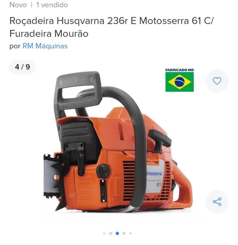 Motosserra zerada + furadeira 